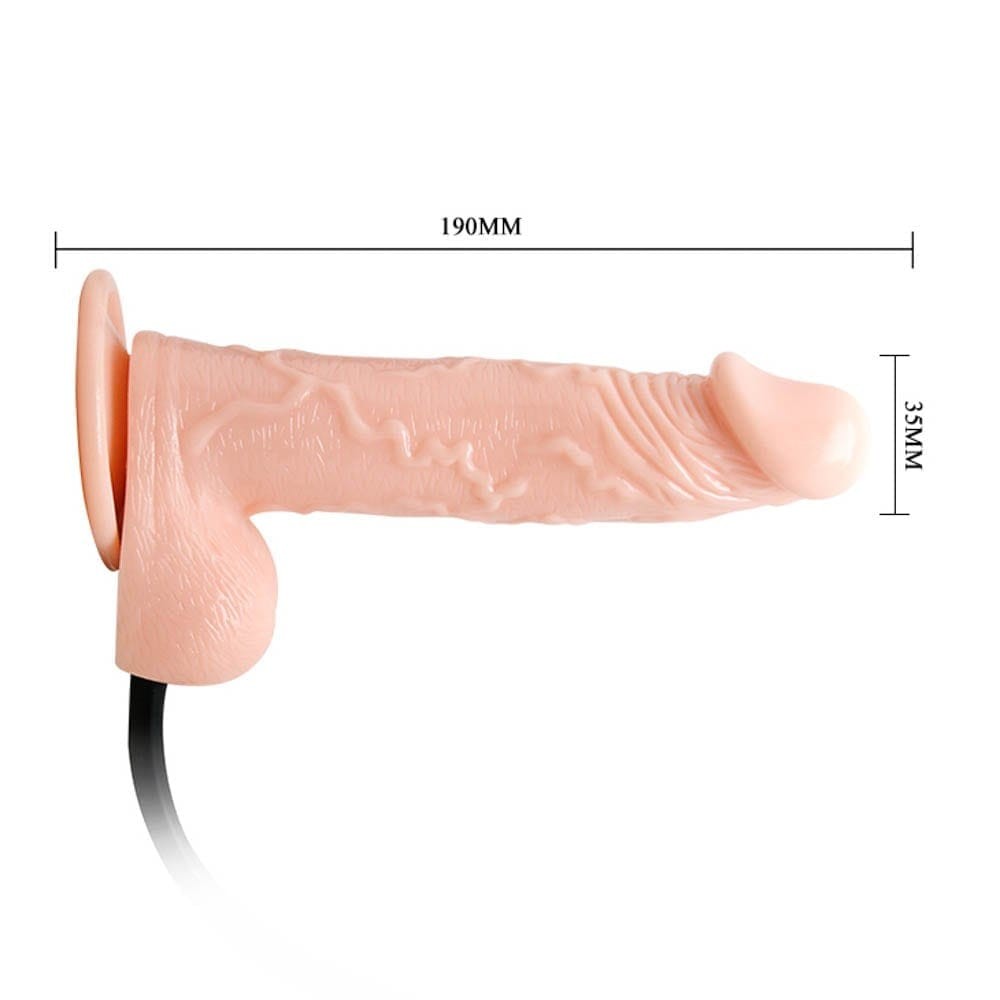 Inflatable Dildo 7.5 - Realistic Flesh-colored Gonflabil Adult Toy