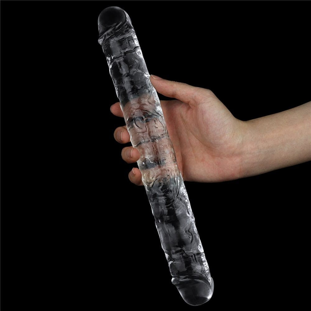 12'' Flawless Clear Double Dildo - Dual-Ended Pleasure for Couples