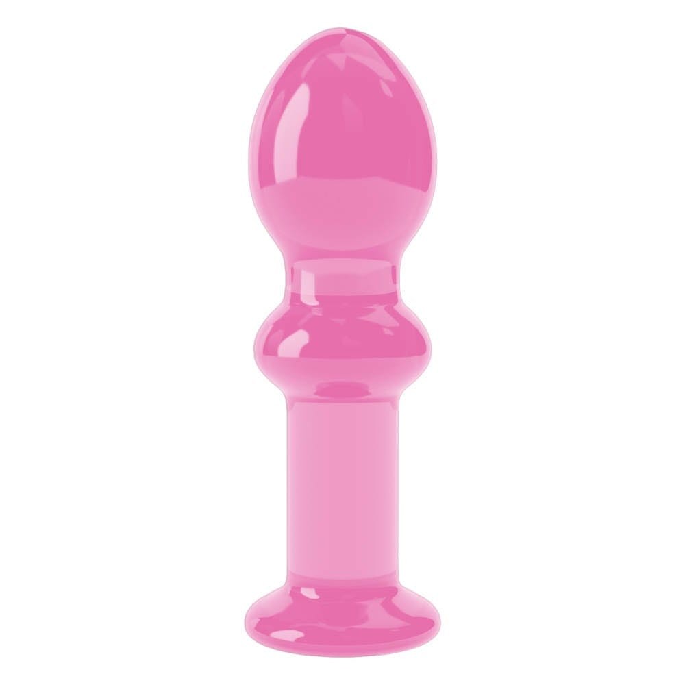 4.5" Glass Romance Pink dop anal