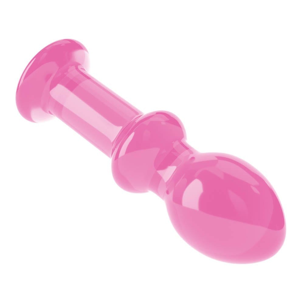 4.5" Glass Romance Pink dop anal