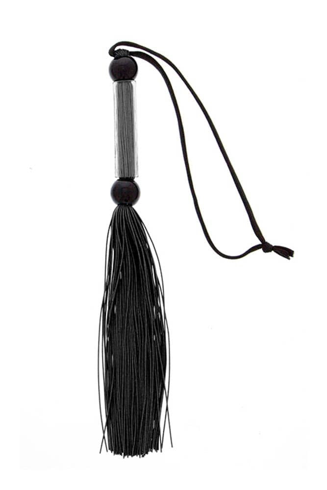 High-Quality GP Silicone Flogger - Black BDSM Whip for Sensational Play