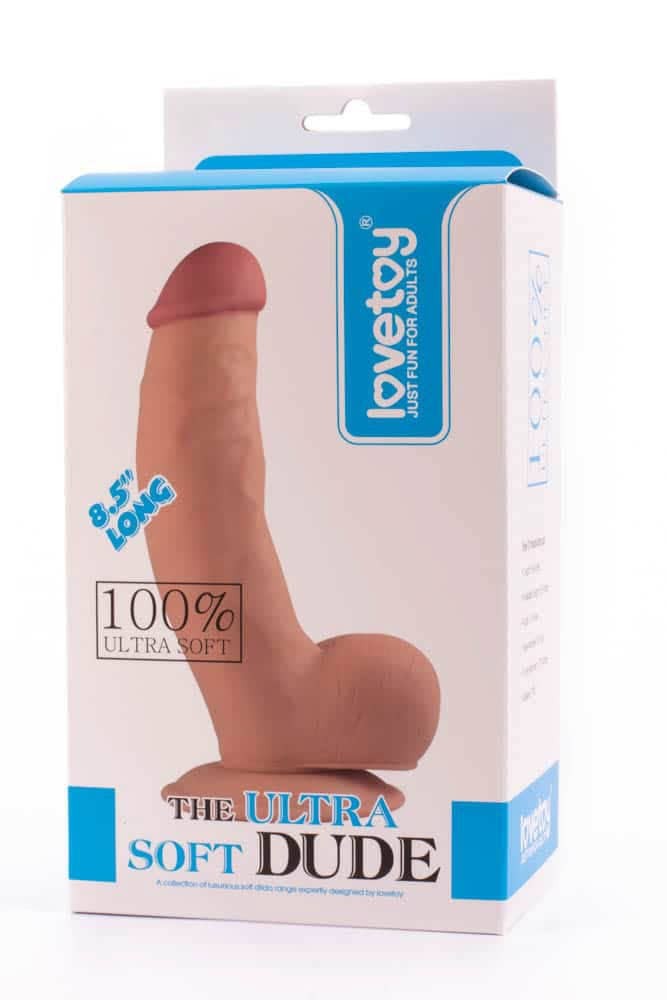 8.5 Inch Ultra Soft Dude Dildo - Premium Silicone, Realistic Design, Body Safe
