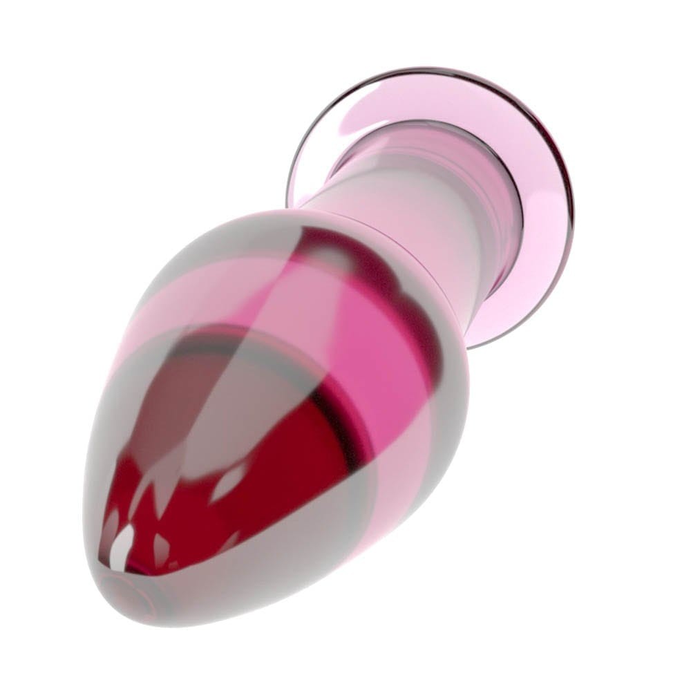 5" Glass Romance Pink anal plug