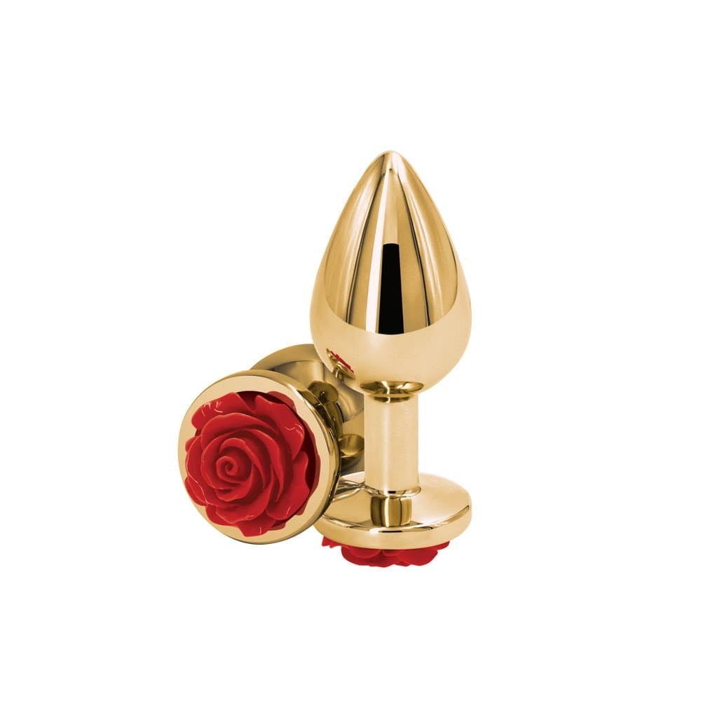 Red Rose Rear Assets - Medium Size - Premium Quality Dop Anal Toys for Adults