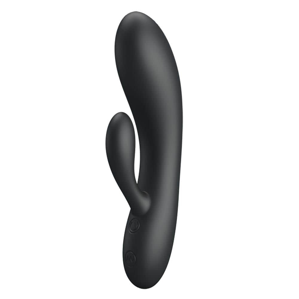 Powerful Matt Black Vibrator - Pretty Love - Ultra-Smooth, Rechargeable Clitoral & G-Spot Stimulator