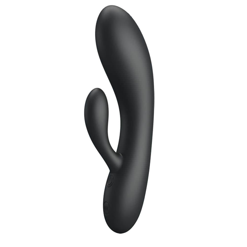 Powerful Matt Black Vibrator - Pretty Love - Ultra-Smooth, Rechargeable Clitoral & G-Spot Stimulator