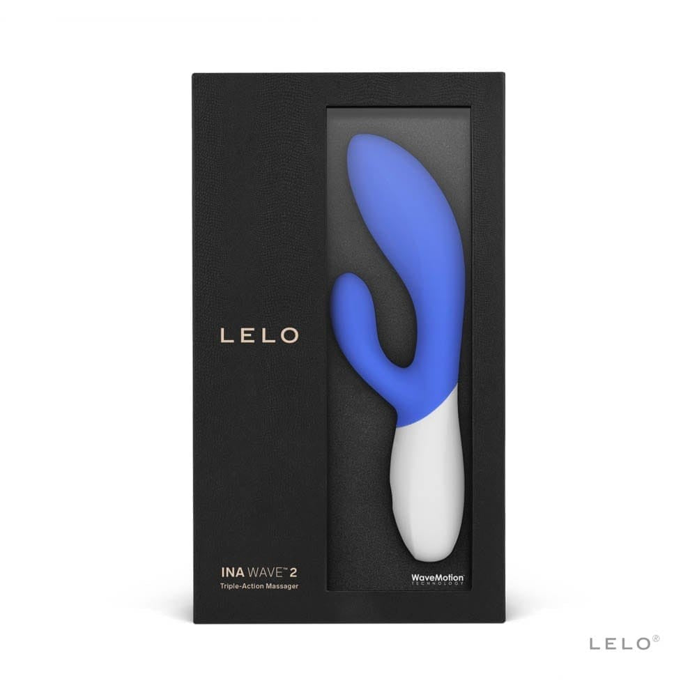 INA WAVE 2 California Sky Blue Vibrator - Premium Waterproof, Multi-Speed Pleasure Wand for Ultimate Satisfaction