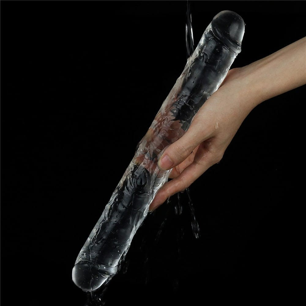 12'' Flawless Clear Double Dildo - Dual-Ended Pleasure for Couples