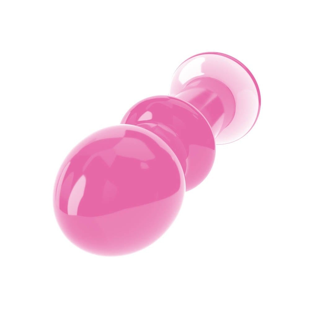 4.5" Glass Romance Pink dop anal