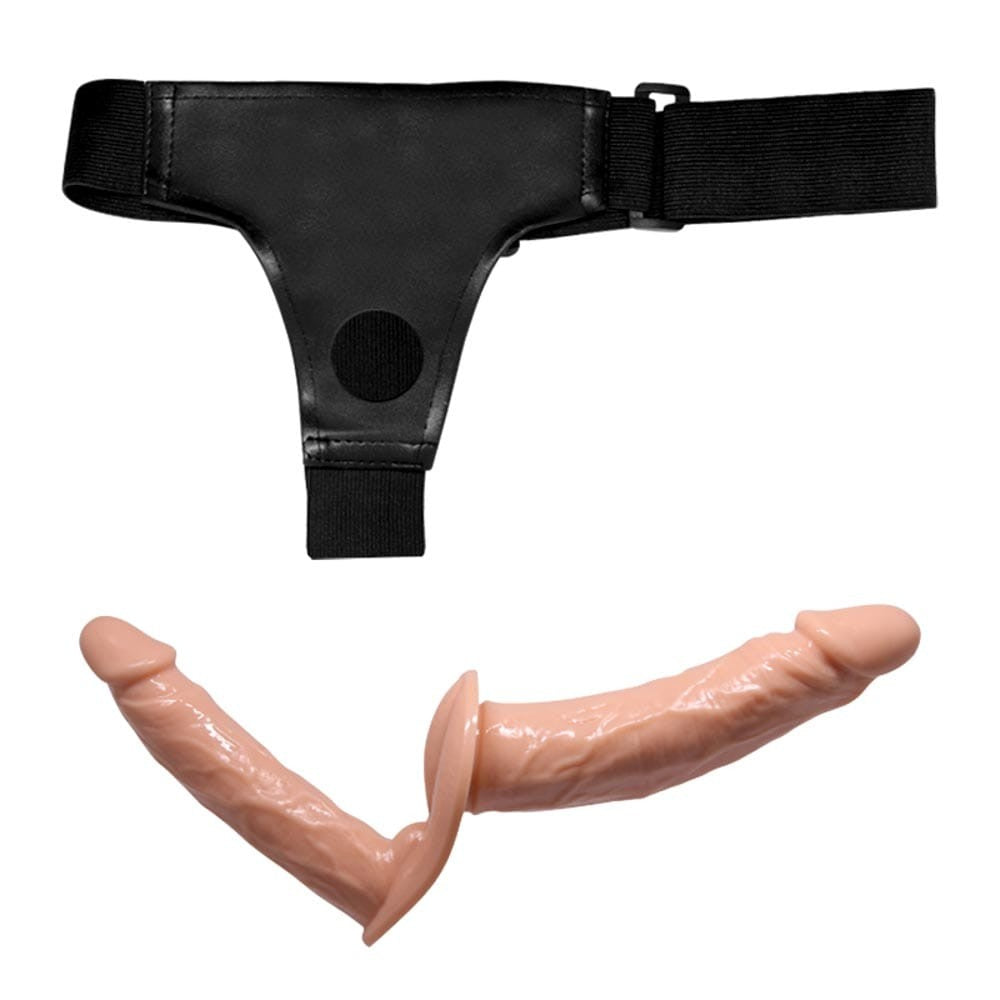 Wearable Harness Strap on Double Ended Realistic Dildo Strap-On