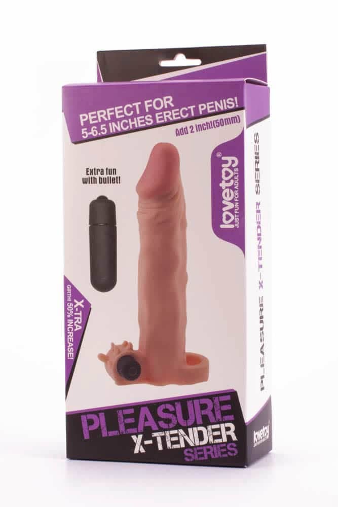 Pleasure X-Tender Vibrating Penis Sleeve #3 - Ultimate Enhancement for Intense Stimulation