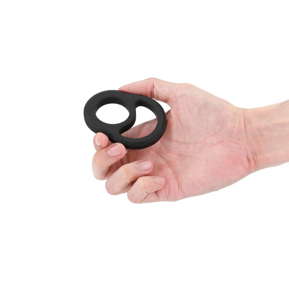 Renegade Cradle - Black Penis Ring for Enhanced Pleasure & Support