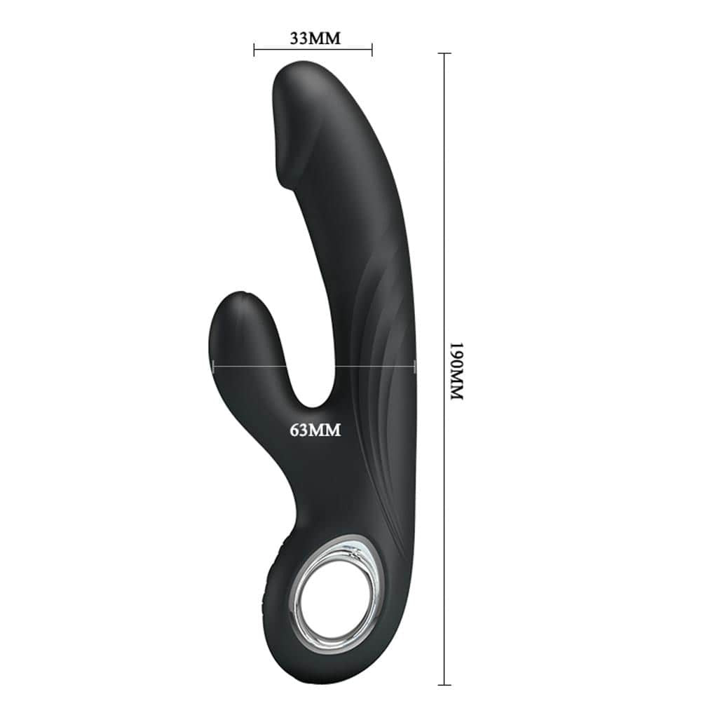 Ultimate Pleasure: Pretty Love Selene Black Vibrator - Powerful Stimulation & Body-safe Design