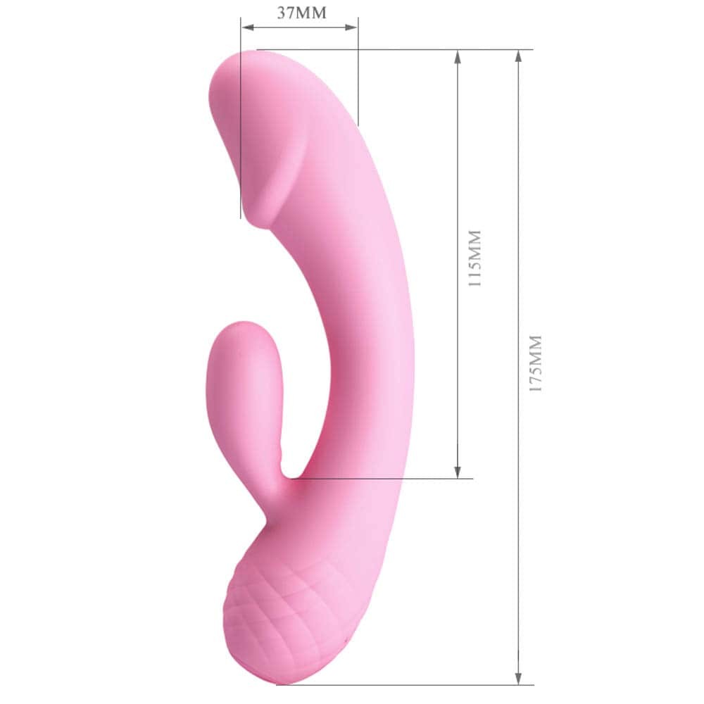 Pretty Love Ron Baby Pink Vibrator - Powerful Waterproof Massager for Intimate Pleasure