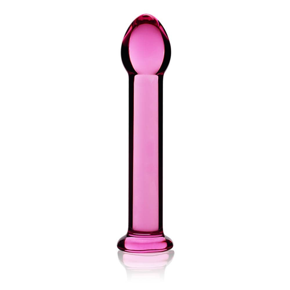 High-Quality Glass Romance Pink Dildo ? Elegant, Unique Design for Ultimate Pleasure