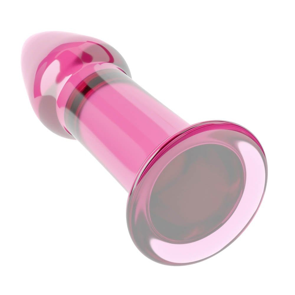 5" Glass Romance Pink anal plug