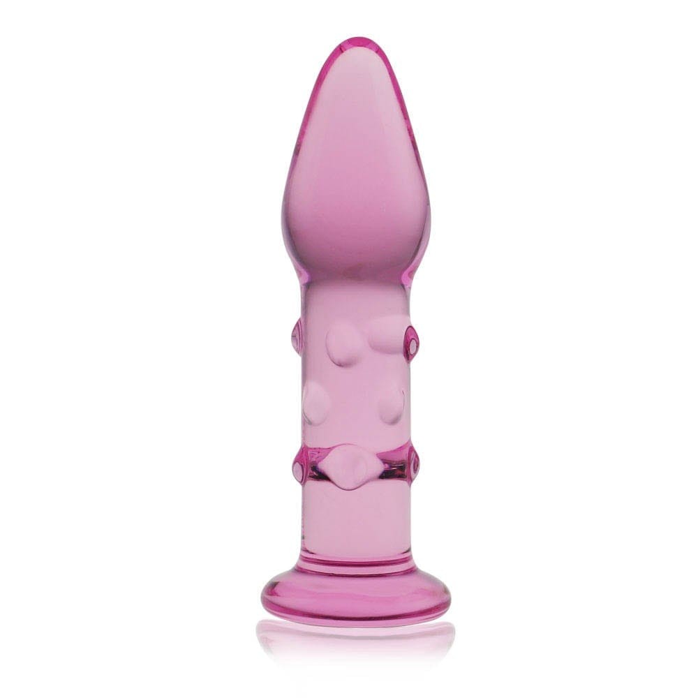 5.5 Glass Romance Pink Dildo - Handcrafted Elegant Glass Massager for Intimate Pleasure