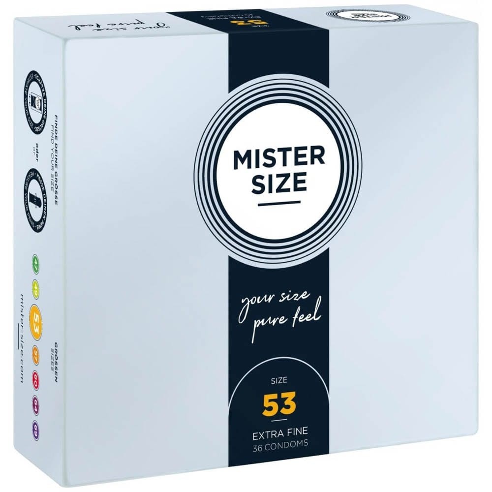 High-Quality MISTER SIZE 53 mm Condoms - 36 Pack - Ultra Thin & Comfortable Protection