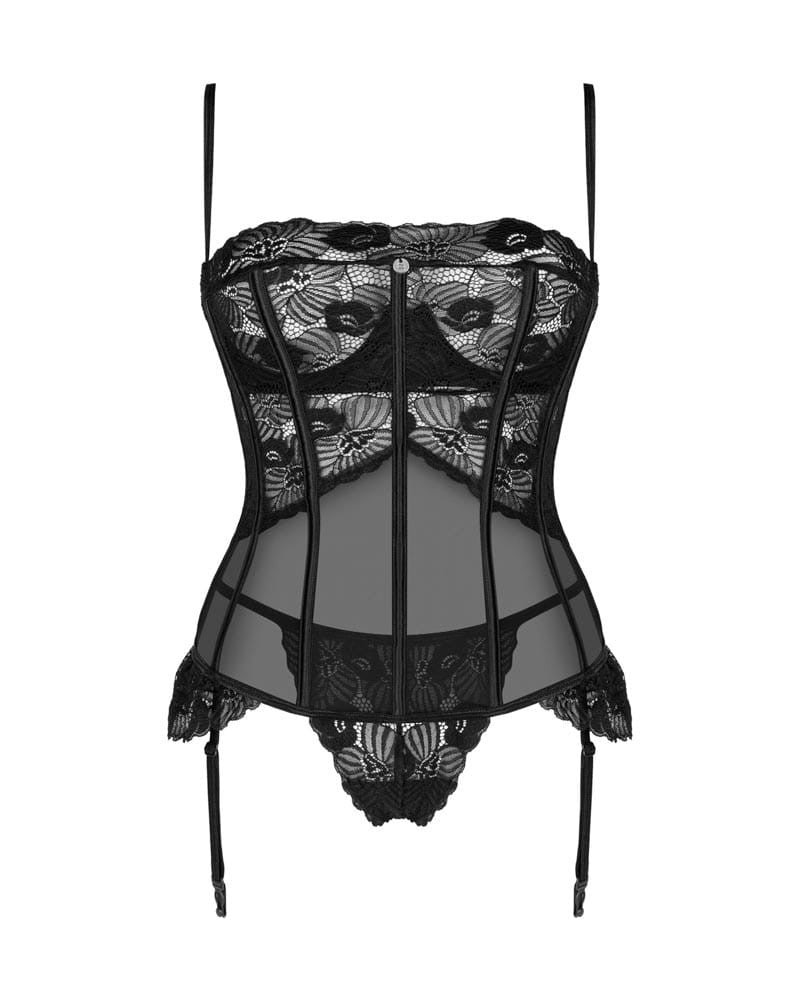 Serena Love Lace Corset & Thong Set - XS/S Sexy Sleepwear Set