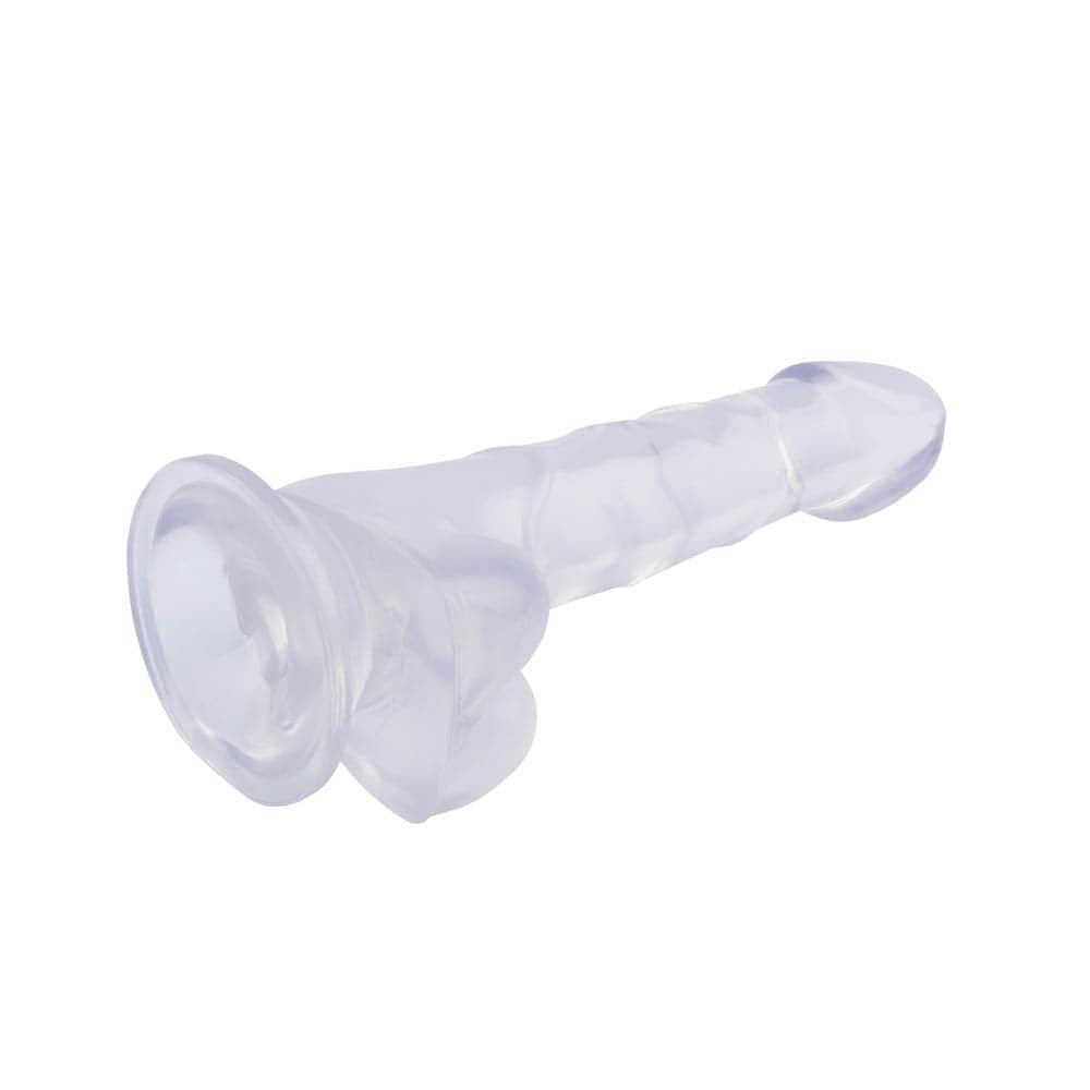 7.7 Inch Clear Dildo - Realistic Silicone Sex Toy for Pleasure and Stimulation