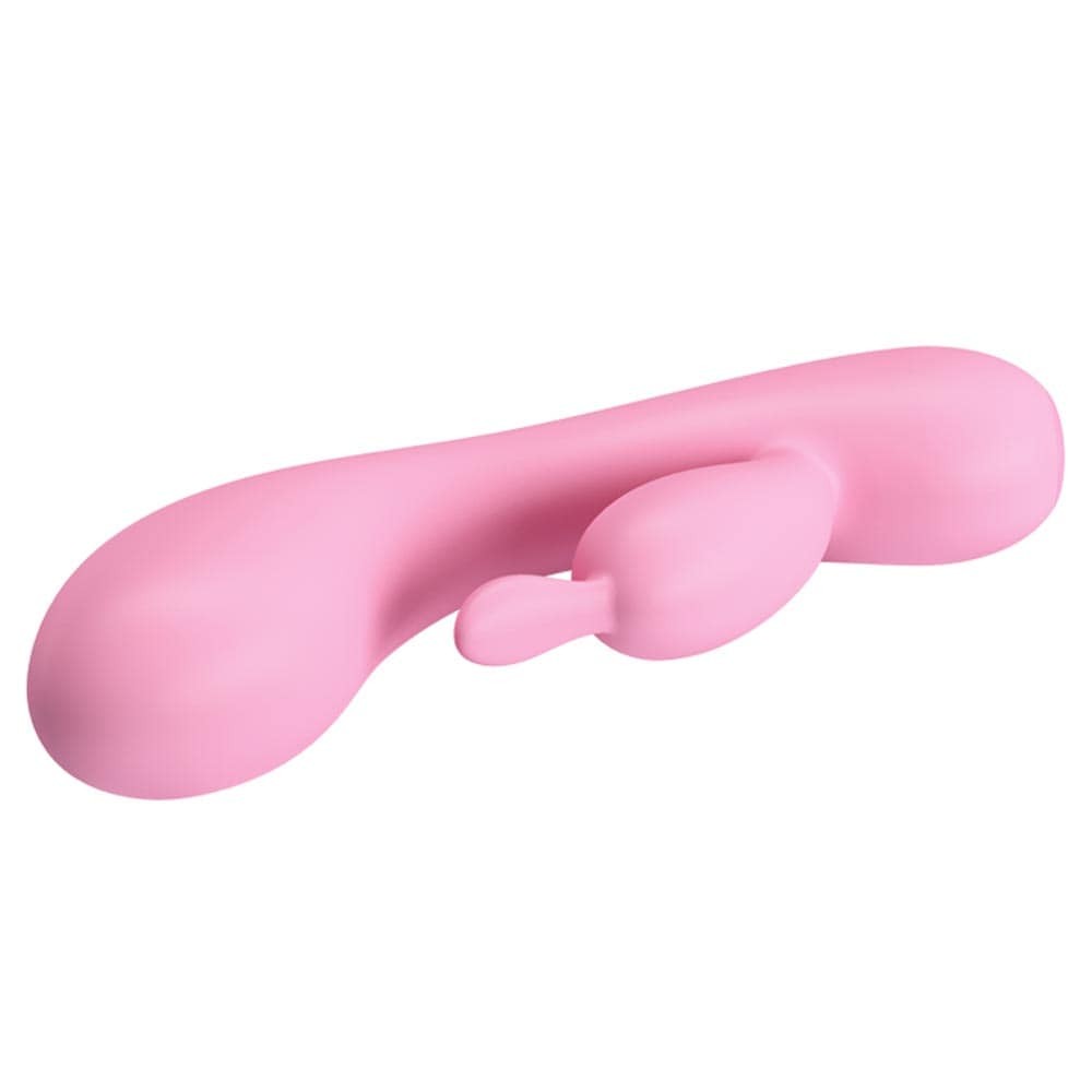 Pretty Love Hugo Pink Vibrator - Powerful Rechargeable Rabbit for Clitoral and G-Spot Stimulation, Discreet and Waterproof Adult Toy