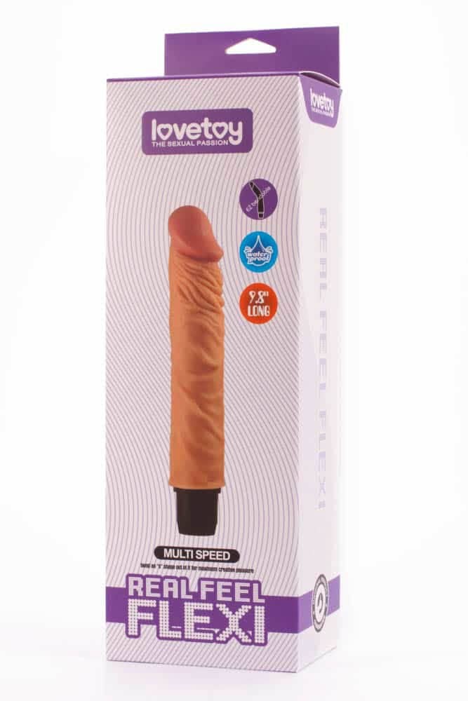 9.8 Real Feel Flexi Multi-Speed Vibrator - Ultimate Pleasure with 4 Vibrating Settings!