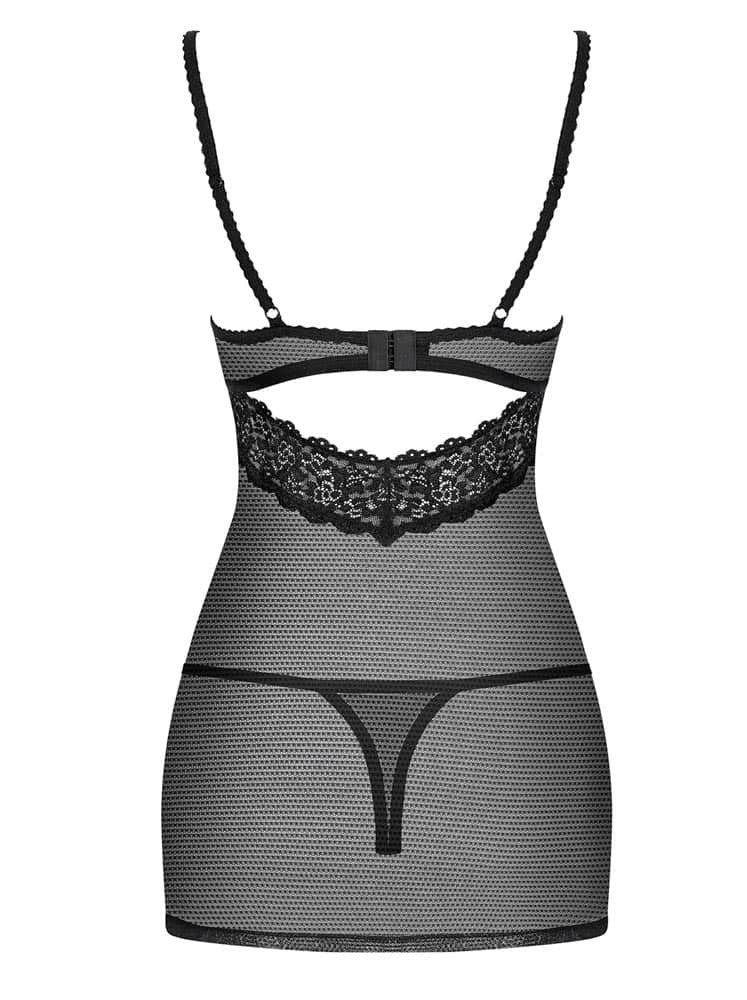 Stylish 852-CHE-1 Chemise & Thong Set | Women?s S/M Elegant Corset and Lingerie