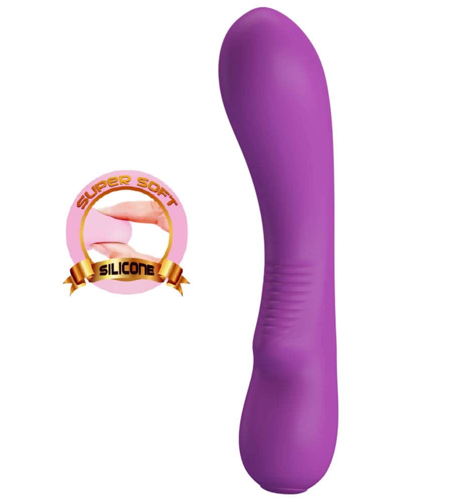 Pretty Love Elsa Purple Vibrator - Best Silicone Adult Toy for Couples, Powerful Clitoral Stimulator, Waterproof Pleasure Product