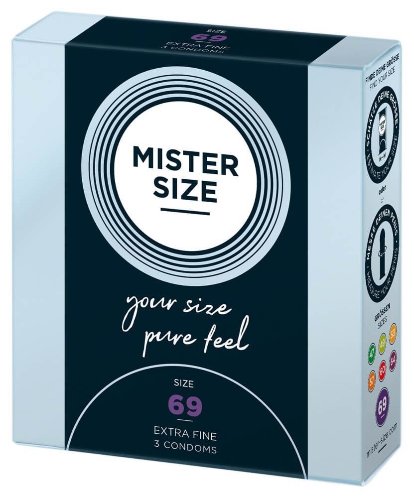 High Quality MISTER SIZE 69mm Condoms - 3 Piece Pack for Maximum Comfort