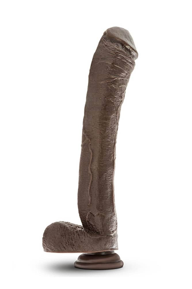Premium Chocolate Dildo - Dr. Skin Mr. Ed 13 Inch Realistic Toy for Ultimate Pleasure