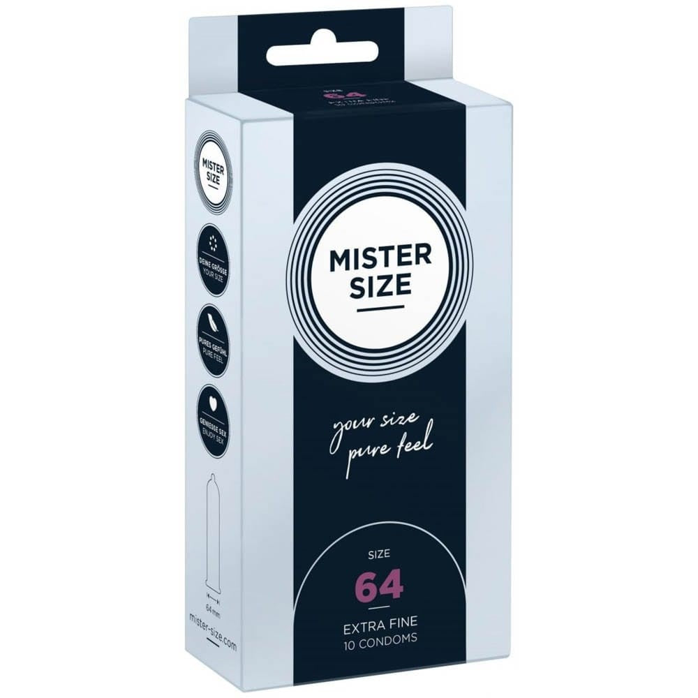 MISTER SIZE 64 mm Condoms - Ultra Comfort & Reliability, 10 Pieces Prezervative