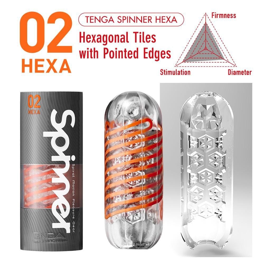 High-Performance Tenga Spinner 02 Hexa ? Premium Male Masturbator for Ultimate Pleasure