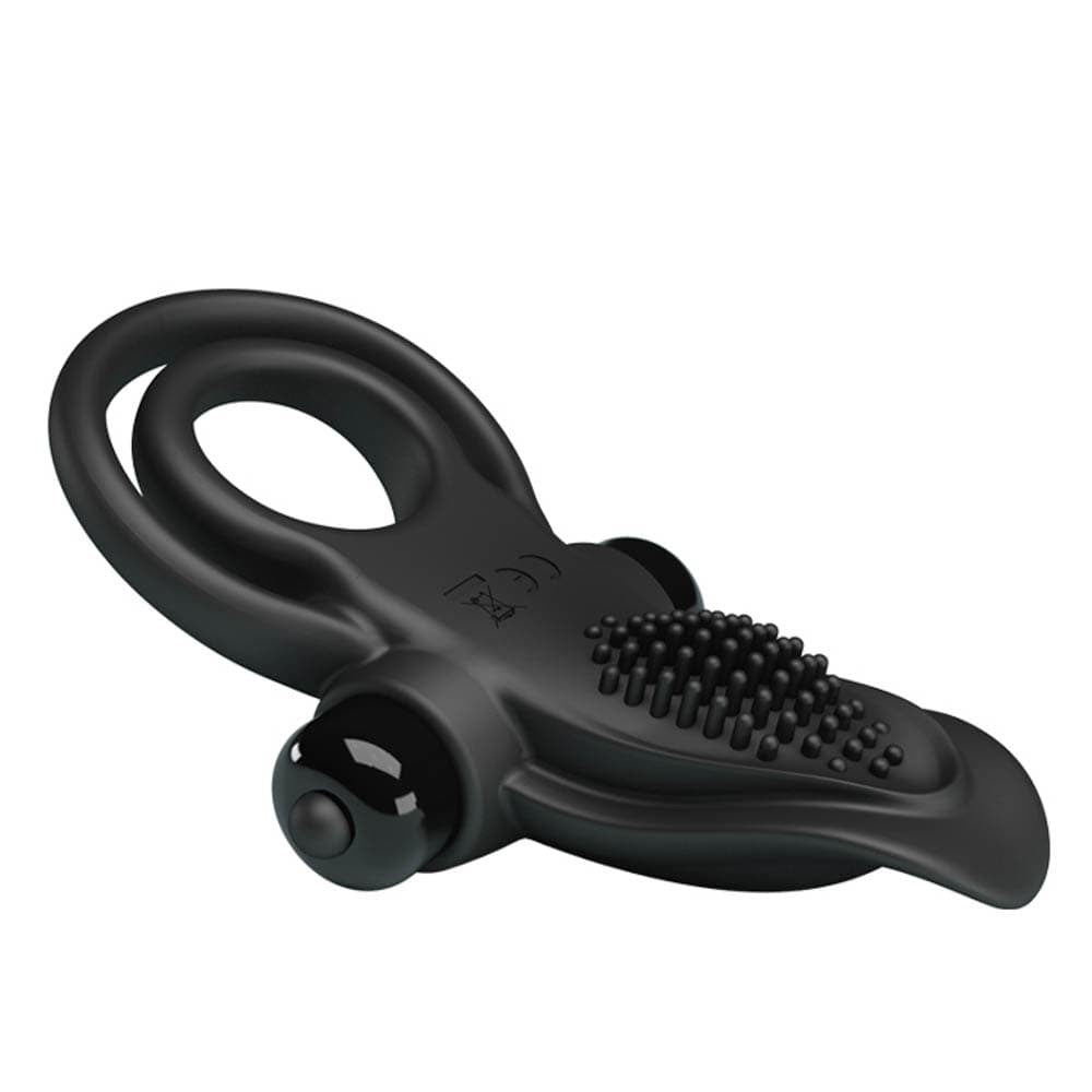 Vibrant Penis Ring by Pretty Love - Black Silicone Cock Ring for Enhanced Pleasure