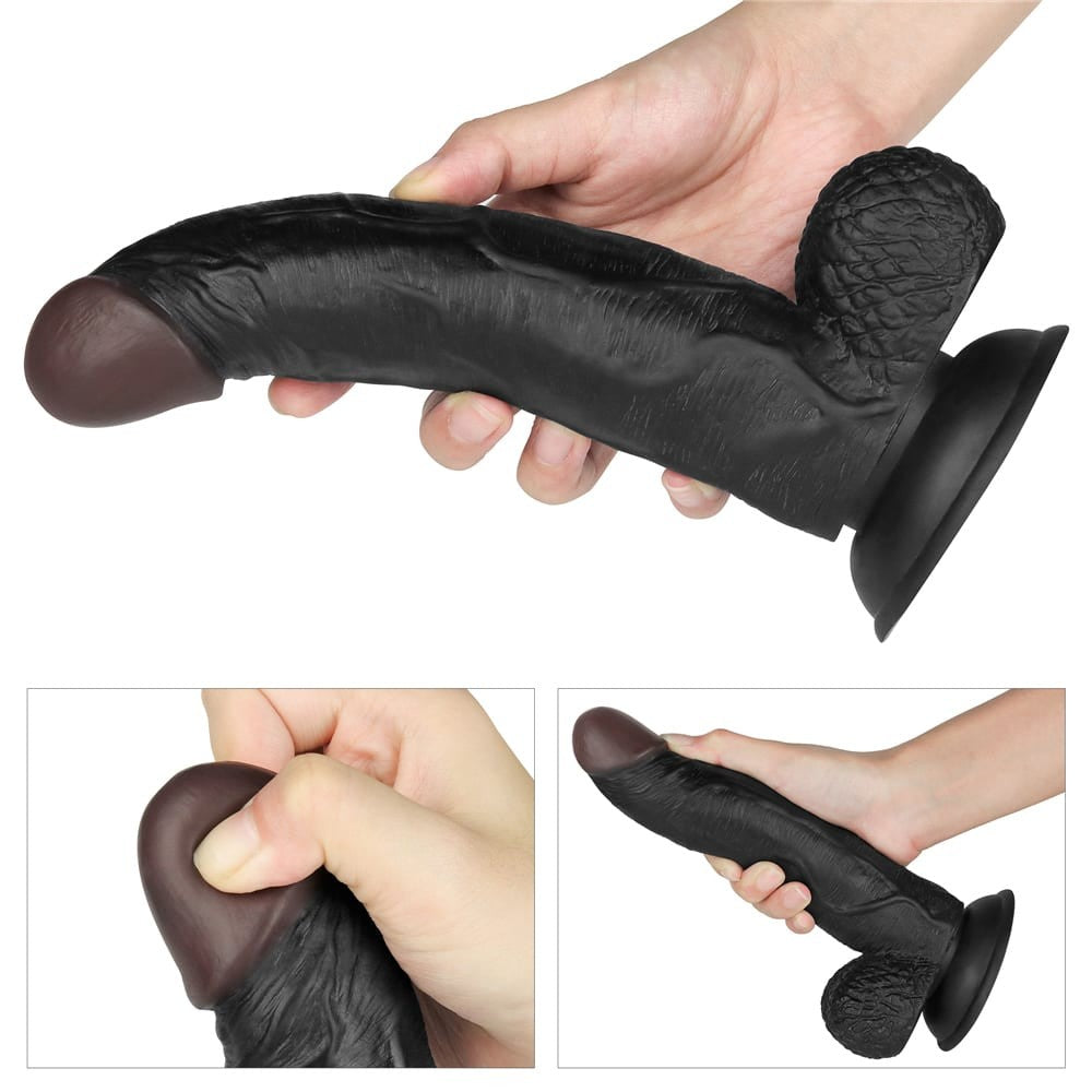 Ultimate 8.5 Black Strap-On Set - Comfortable & Adjustable, Perfect for Couples