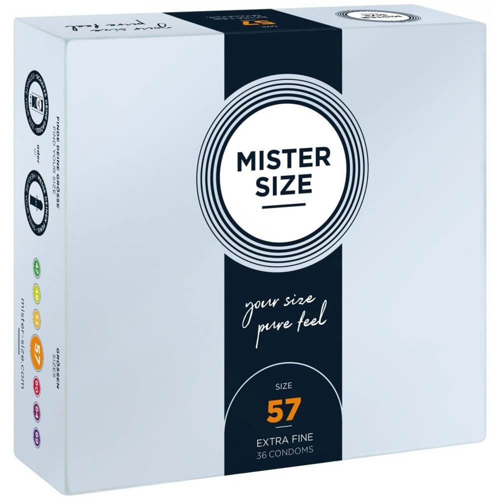 High-Quality MISTER SIZE 57 mm Condoms - 36 Pieces for Maximum Comfort and Pleasure