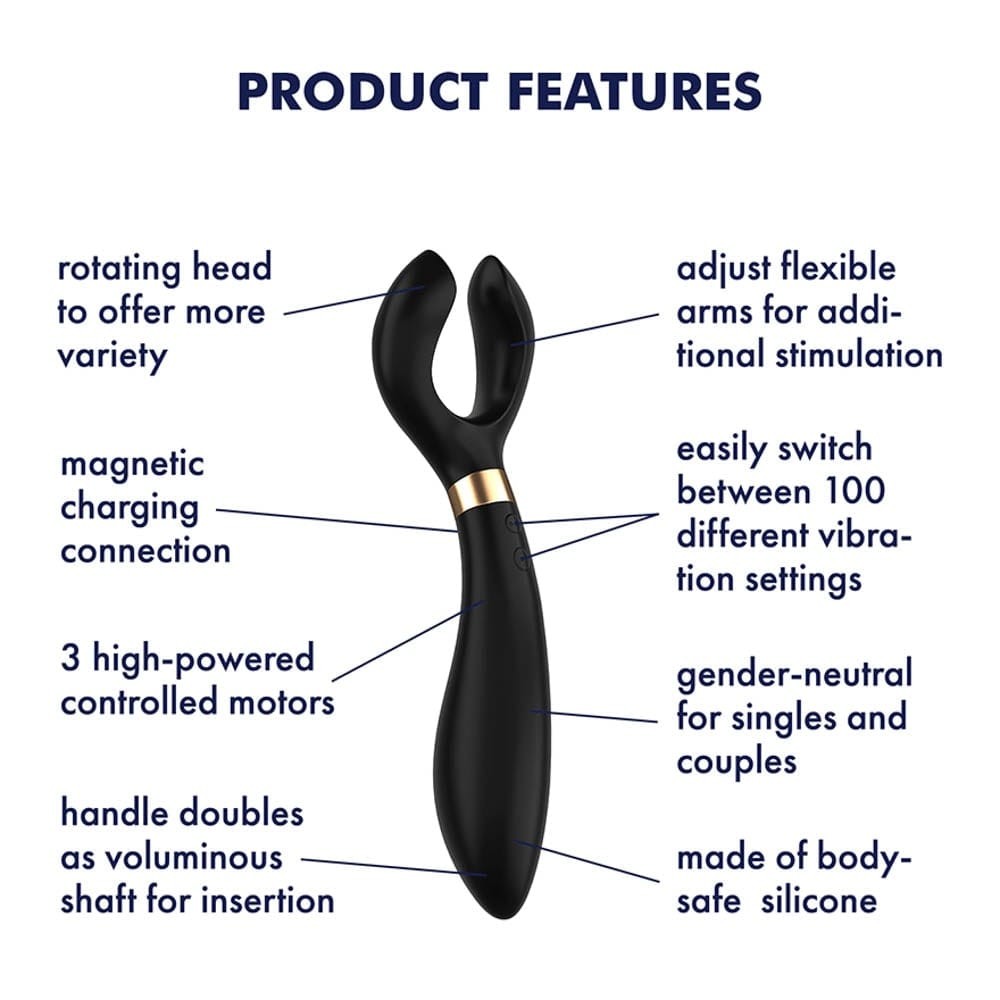 Endless Fun Clitoral Stimulator Black - Ultimate Pleasure with Vibrant, Dual Action!