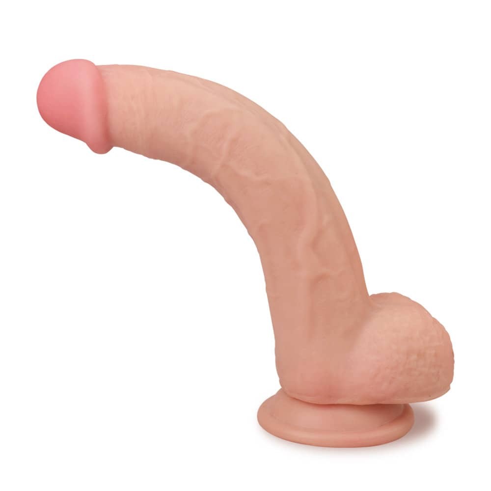 Realistic 8.5 Skinlike Soft Dong Dildo - Flexible, Body-Safe, High-Quality Adult Toy