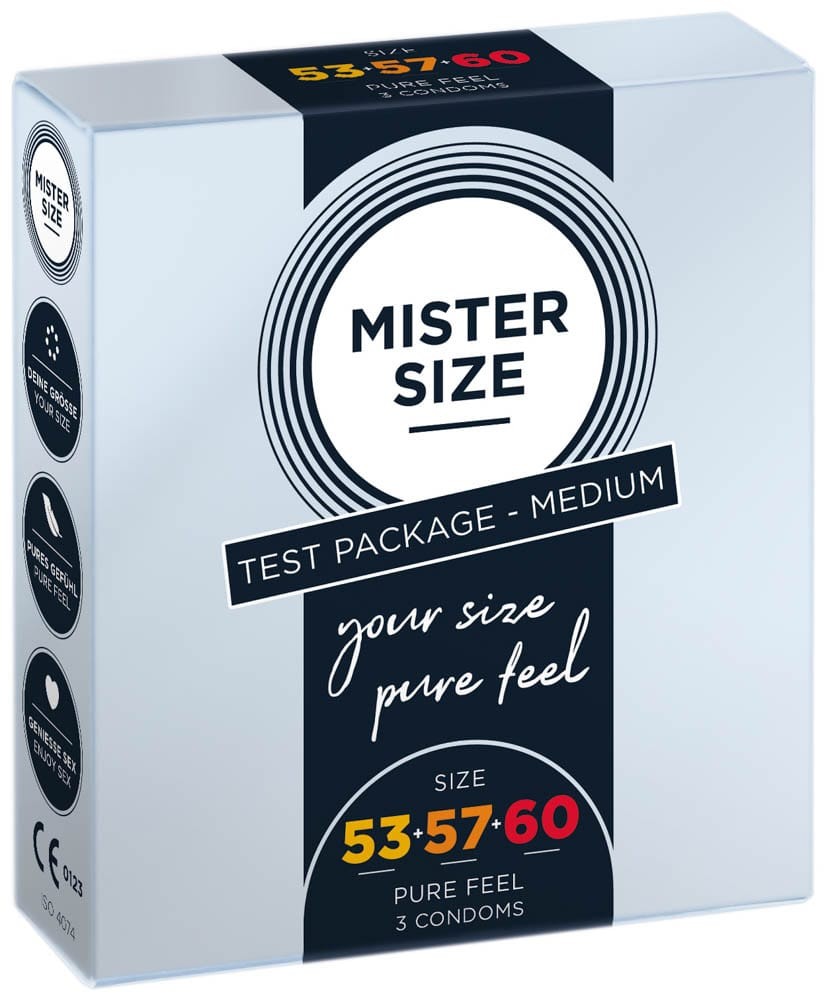 MISTER SIZE 53-57-60 Pack - Premium Condoms for Ultimate Comfort & Protection (3 Count)