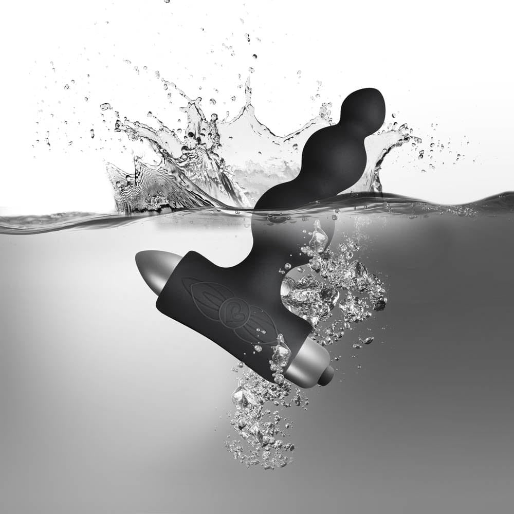 Bubbles Black Anal Plug - Premium Silicone, Sensual Pleasure, Ergonomic Design