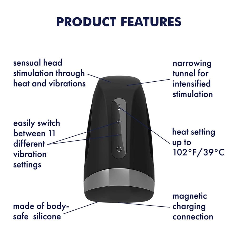 Satisfyer Men Heat Vibration - Premium Male Masturbator for Ultimate Pleasure