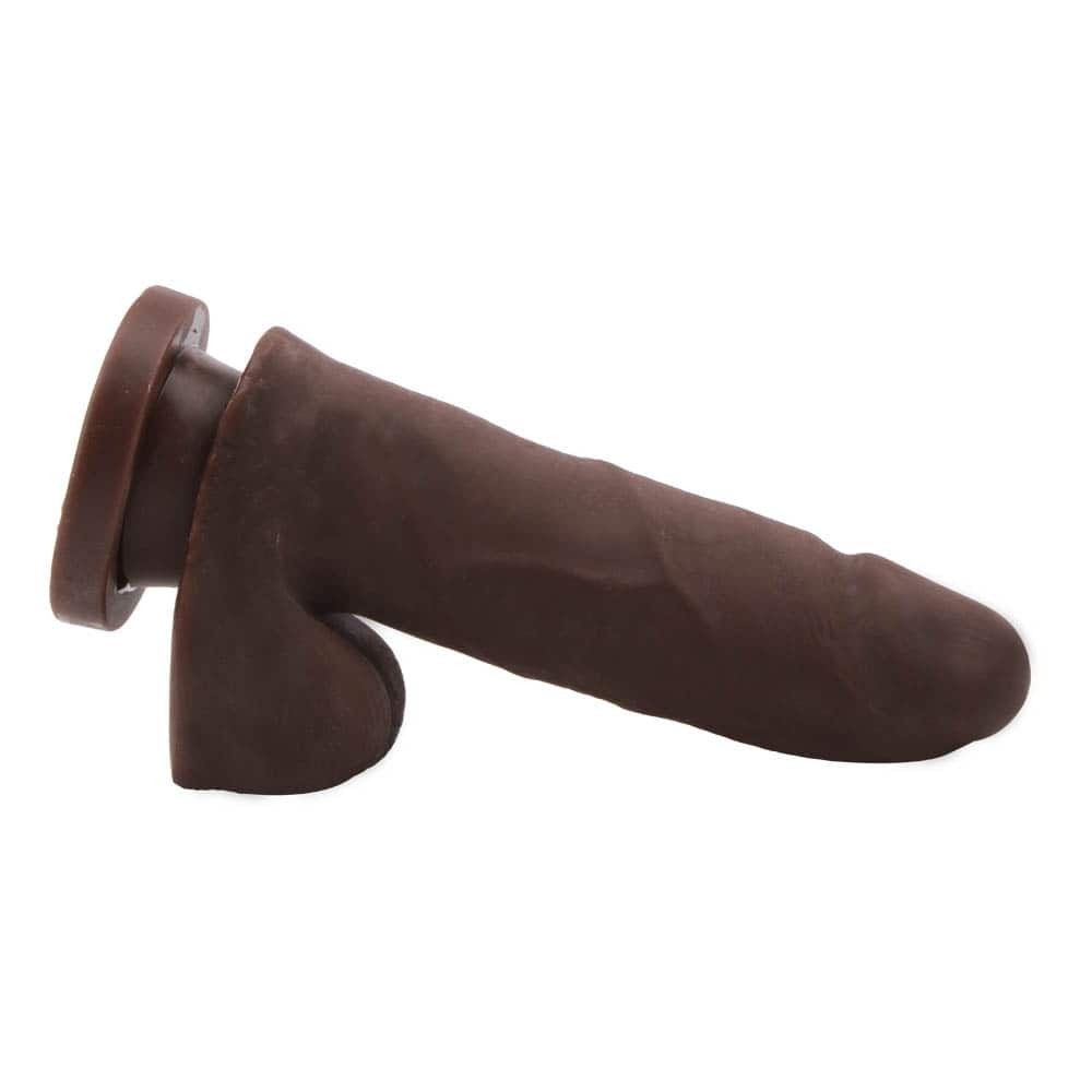 Glad Eye Brown Dildo - Realistic Silicone Vibrator for Ultimate Pleasure - Perfect for Solo or Couples Play