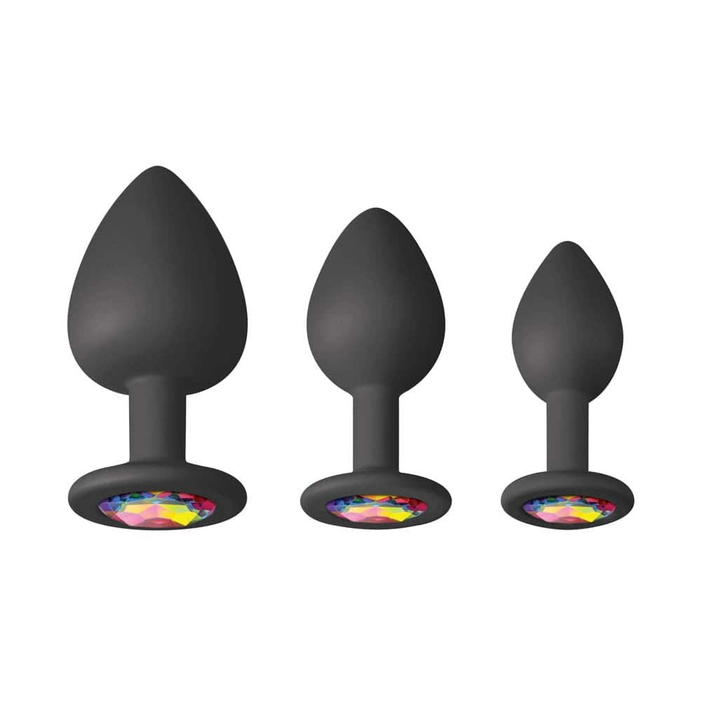 Glams Spades Trainer Kit - Black Doppler Anal Toys for Enhanced Pleasure