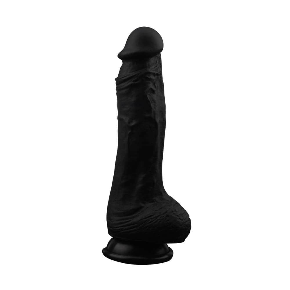 Gold Digger Black Dildo - Realistic Silicone Pleasure Toy for Adult Fun