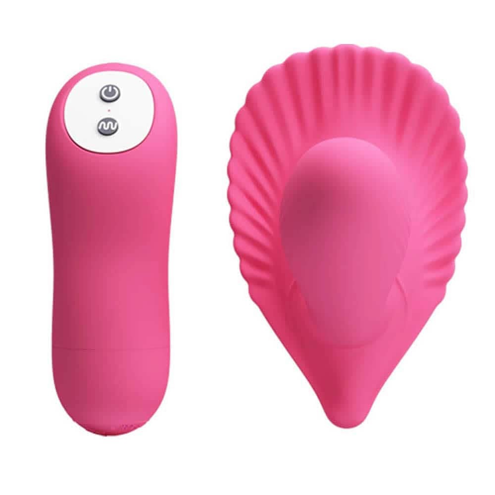 Rechargeable Pretty Love Shell Stimulator - Remote Control Vibrator for Ultimate Pleasure
