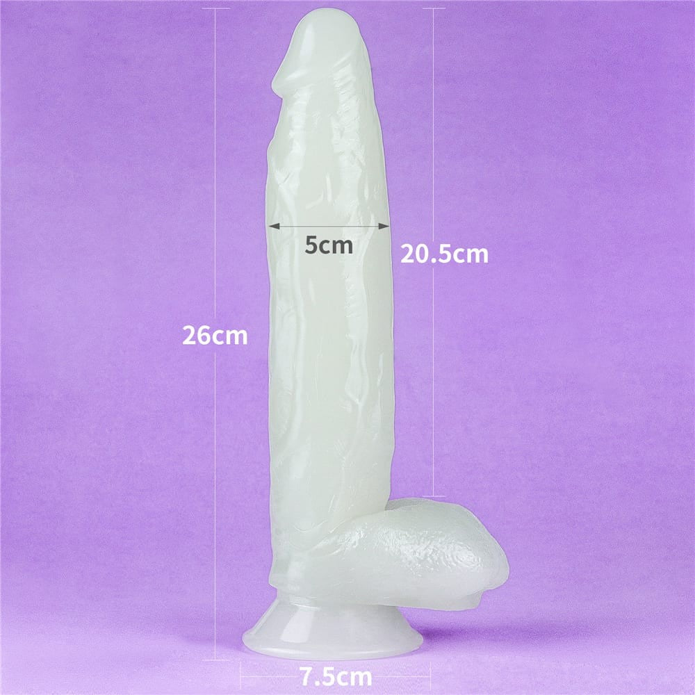 10? Lumino Play Dildo - Glow-in-the-Dark Pleasure | Vibrant Silicone Toy