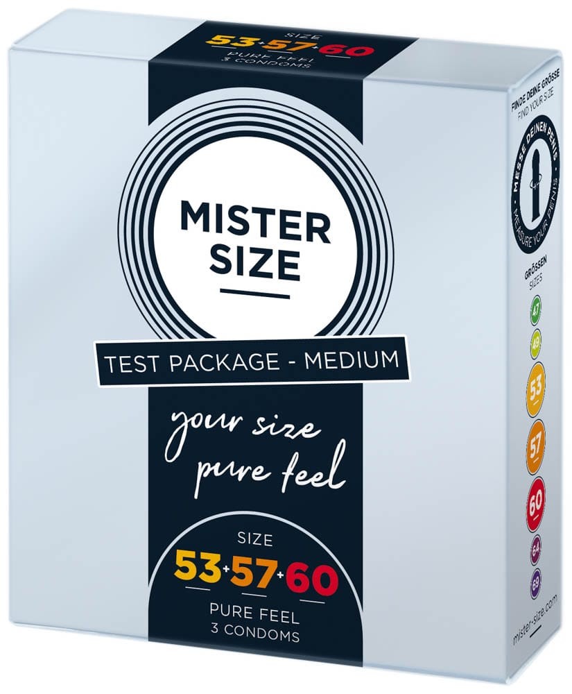 MISTER SIZE 53-57-60 Pack - Premium Condoms for Ultimate Comfort & Protection (3 Count)