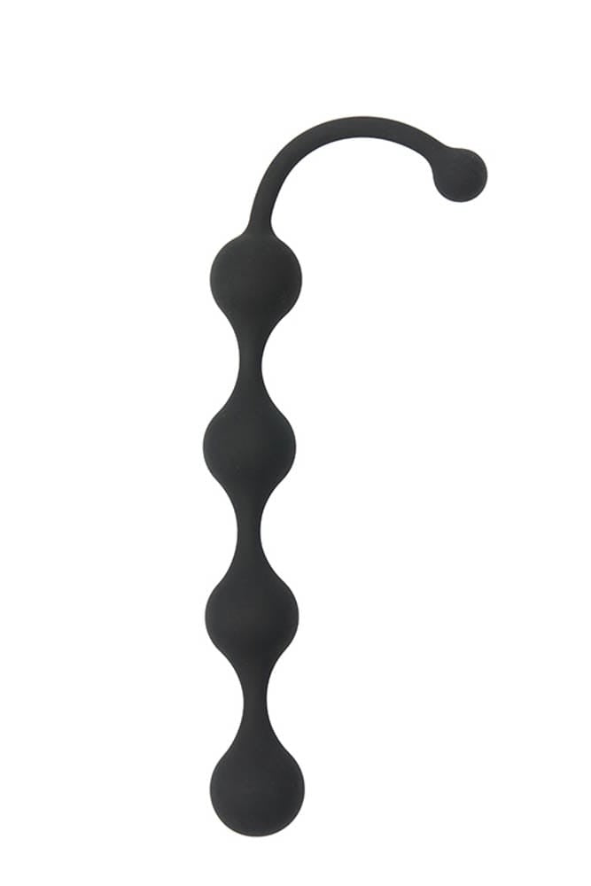 See You Four Black Beads Anal Stimulator - High-Quality Anal Beads for Pleasure