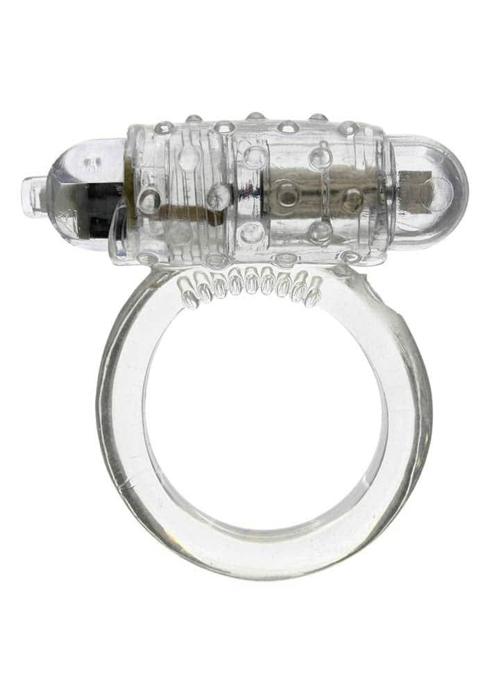 Silicone Vibrating Cockring - Clear Penis Ring for Enhanced Pleasure