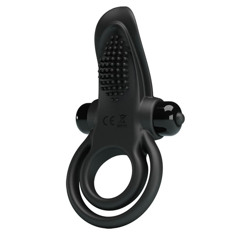 Vibrant Penis Ring by Pretty Love - Black Silicone Cock Ring for Enhanced Pleasure