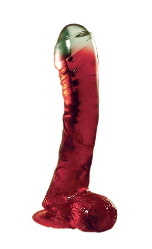 6.5-Inch Jolly Buttcock Red Dong Dildo - Realistic Vibrating Pleasure Toy for Adults